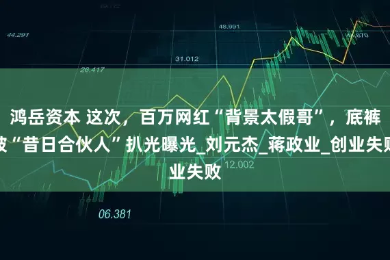 鸿岳资本 这次，百万网红“背景太假哥”，底裤被“昔日合伙人”扒光曝光_刘元杰_蒋政业_创业失败