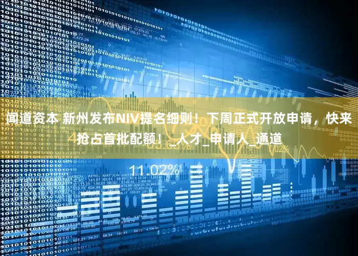 闻道资本 新州发布NIV提名细则！下周正式开放申请，快来抢占首批配额！_人才_申请人_通道